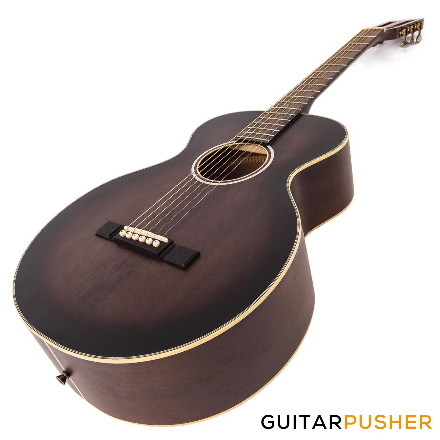 Vintage V880AQ Historic Series Parlour Acoustic Guitar - Aged Finish