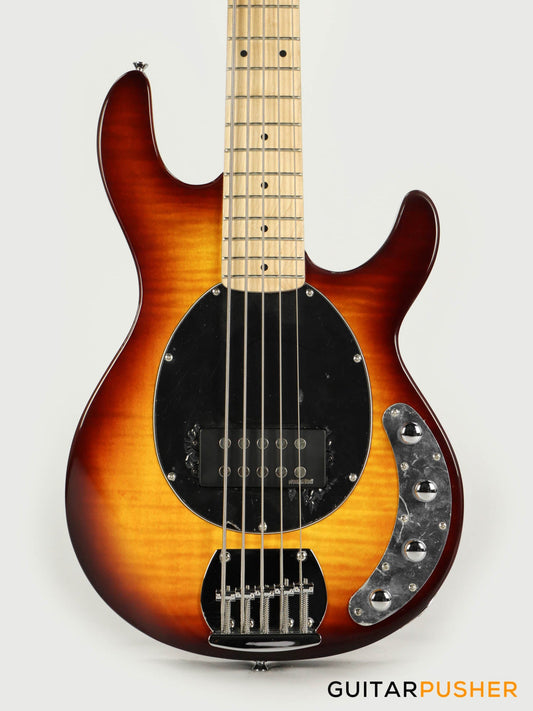 Vintage Reissued V96 5-String Active Bass - Flamed Tobacco Sunburst