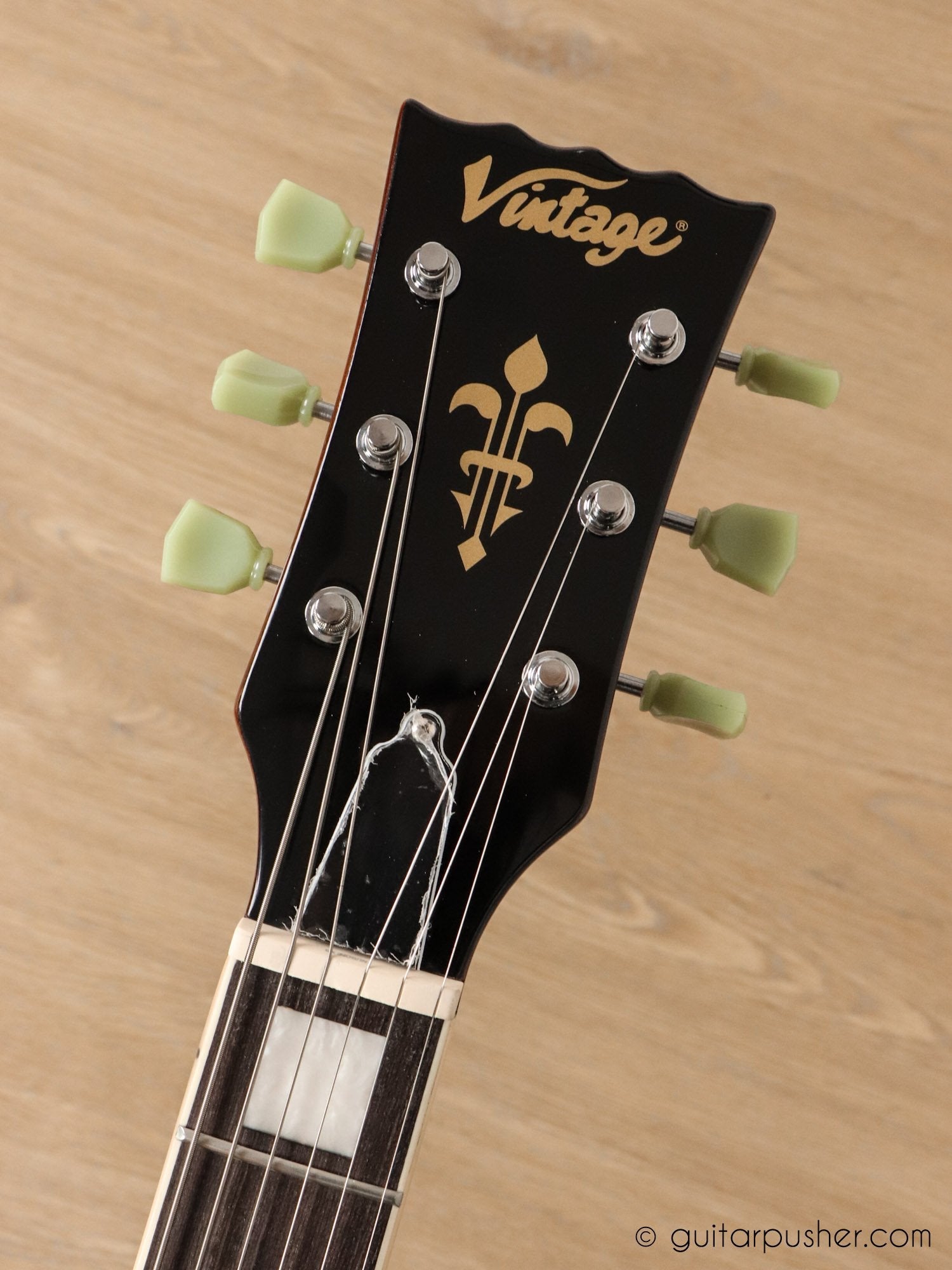 Vintage VSA500 Reissued Semi-Hollow Electric Guitar - GuitarPusher