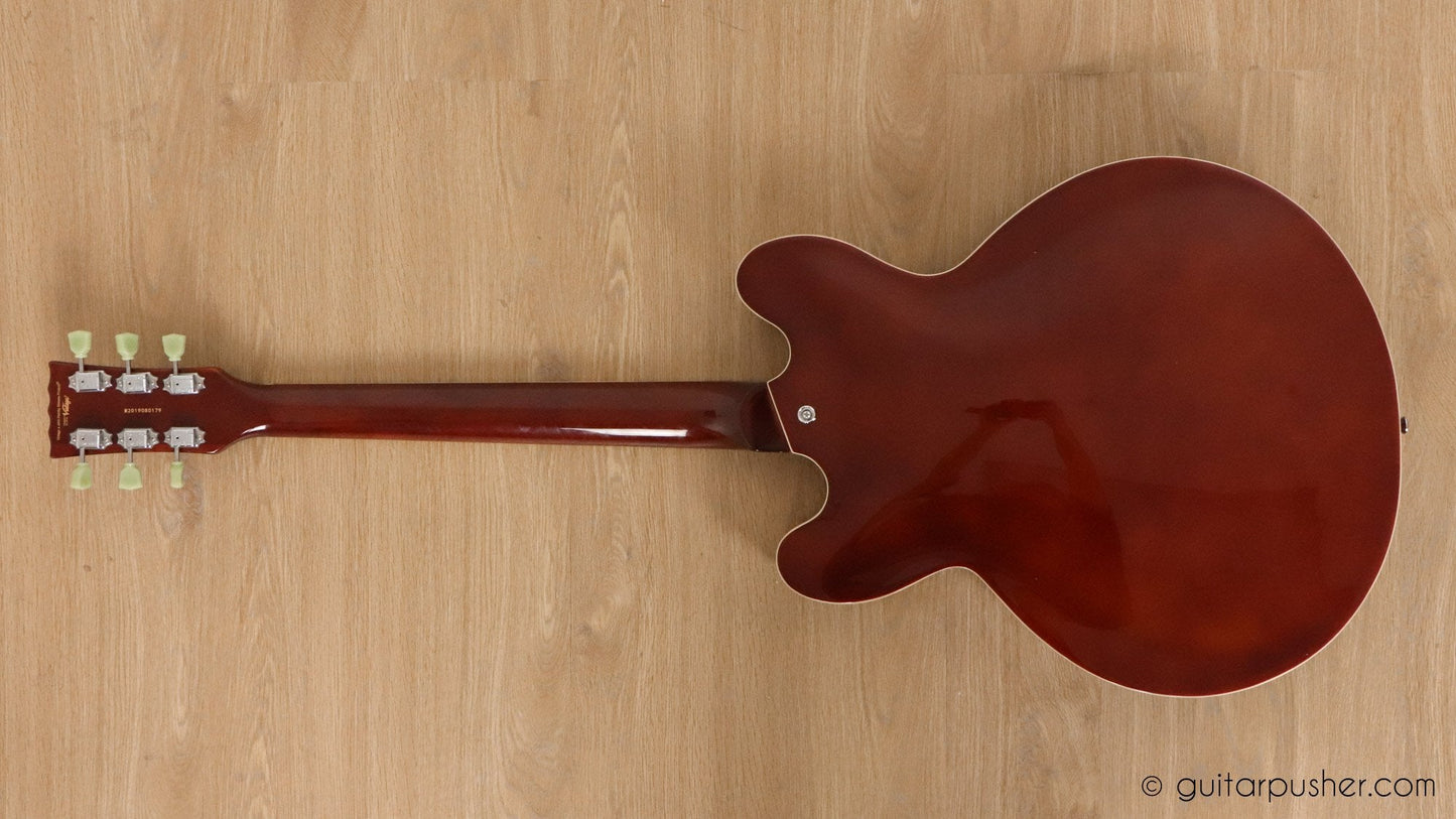 Vintage VSA500 Reissued Semi-Hollow Electric Guitar - GuitarPusher