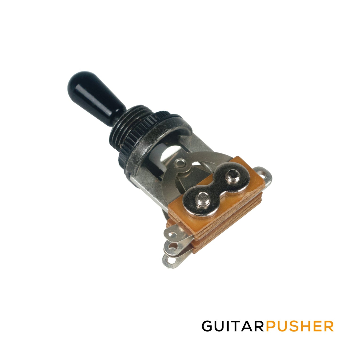 WD 3 Position US Toggle Switch for LP Style Guitars 2 Pickup - Black w/ Black Plastic Tip