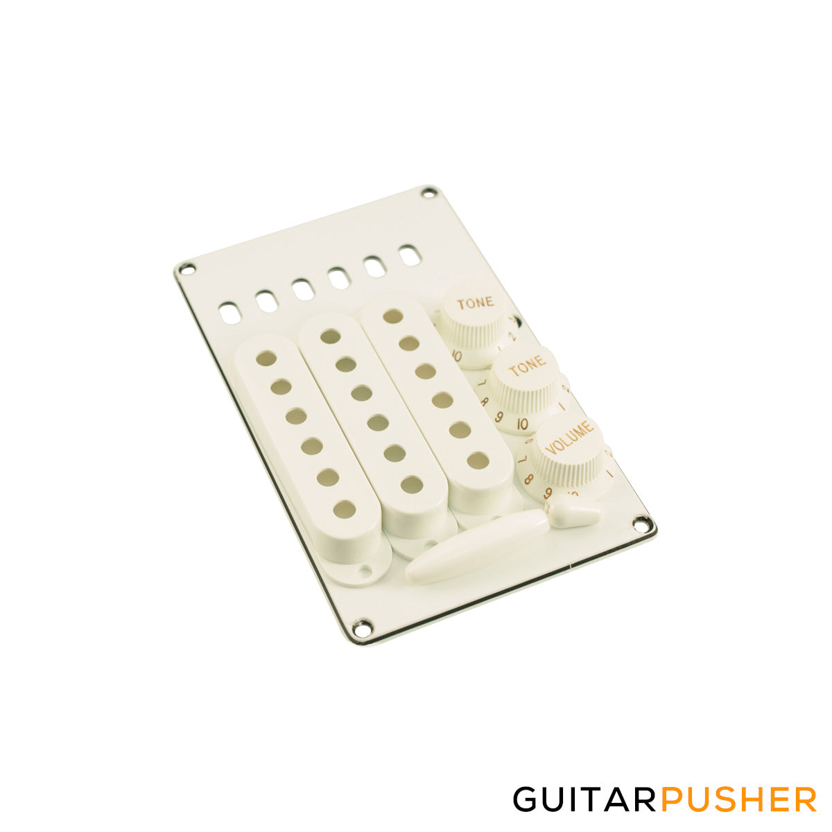 WD Stratocaster Accessory Kit Knobs, Pickup Cover, Backplate, Tremolo Tip