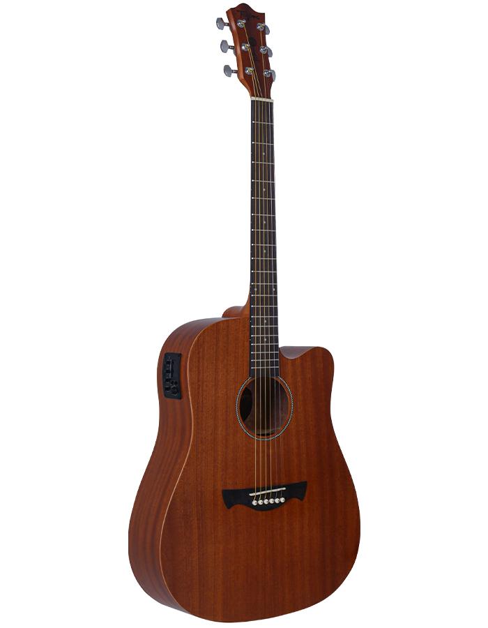 Tagima Kansas Mahogany Dreadnought Cutaway Acoustic-Electric Guitar - GuitarPusher