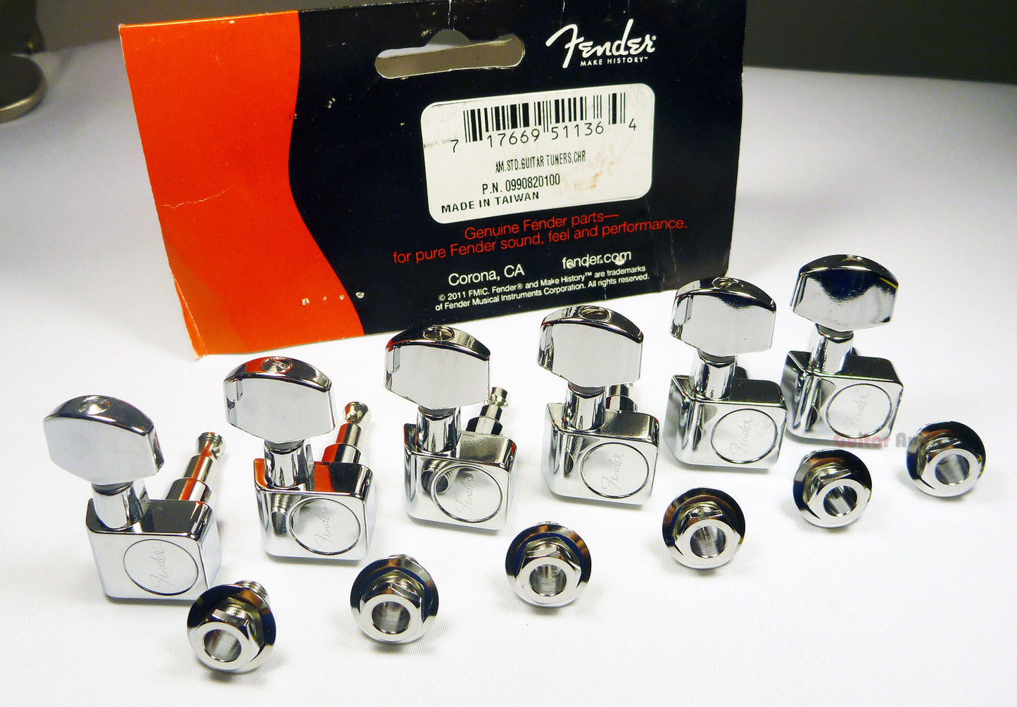 Fender American Standard Guitar Tuners / Machine Head Chrome 6