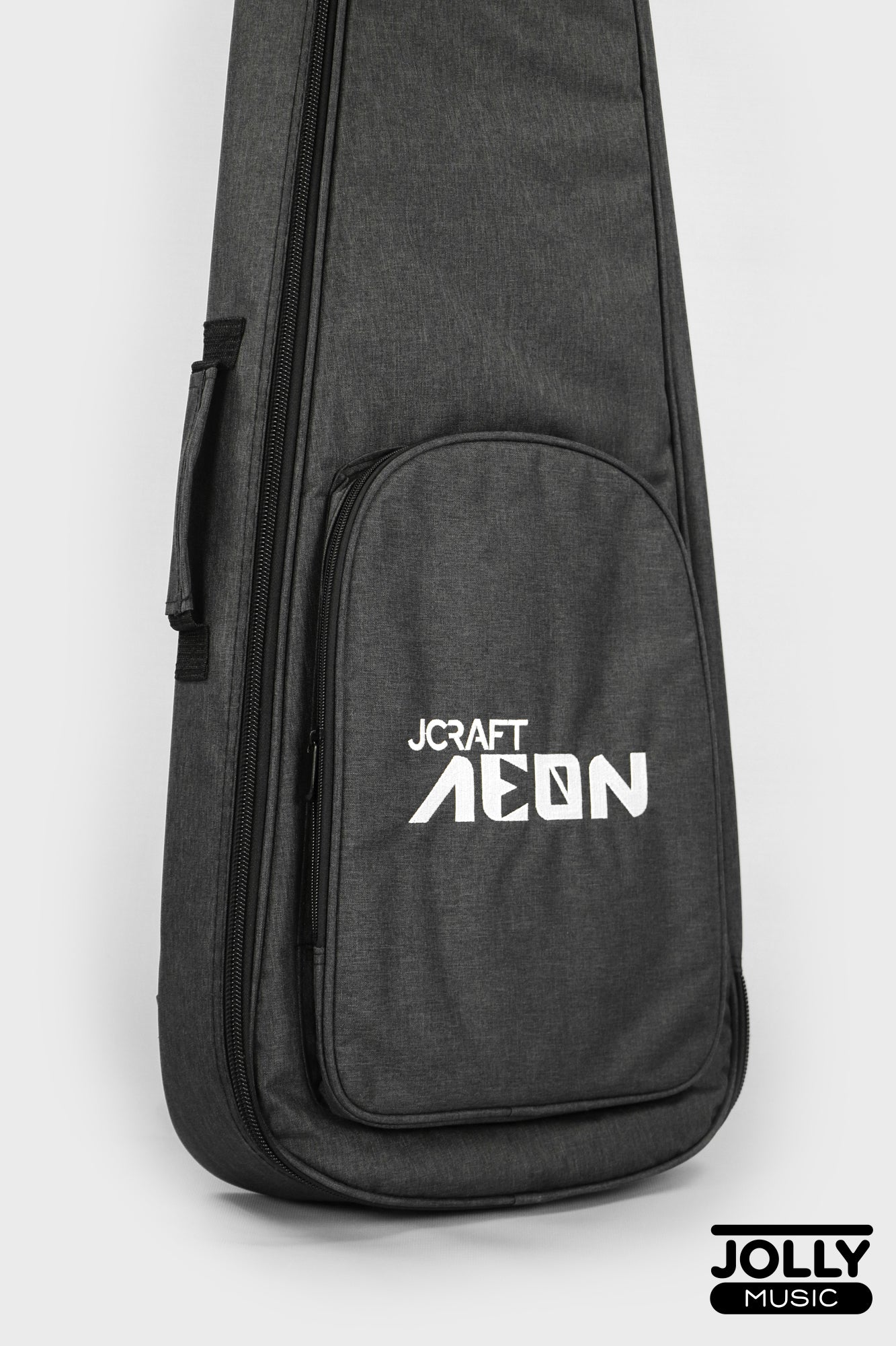 JCraft Aeon Headless Electric Guitar Fixed Bridge Stainless HEF-3 - Metallic Black