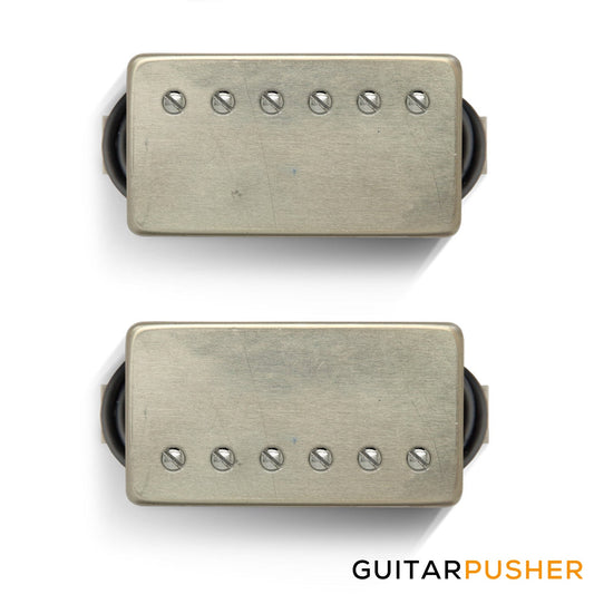 Bareknuckle Humbucker PG Blues Set, 6-string Covered, Raw Nickel