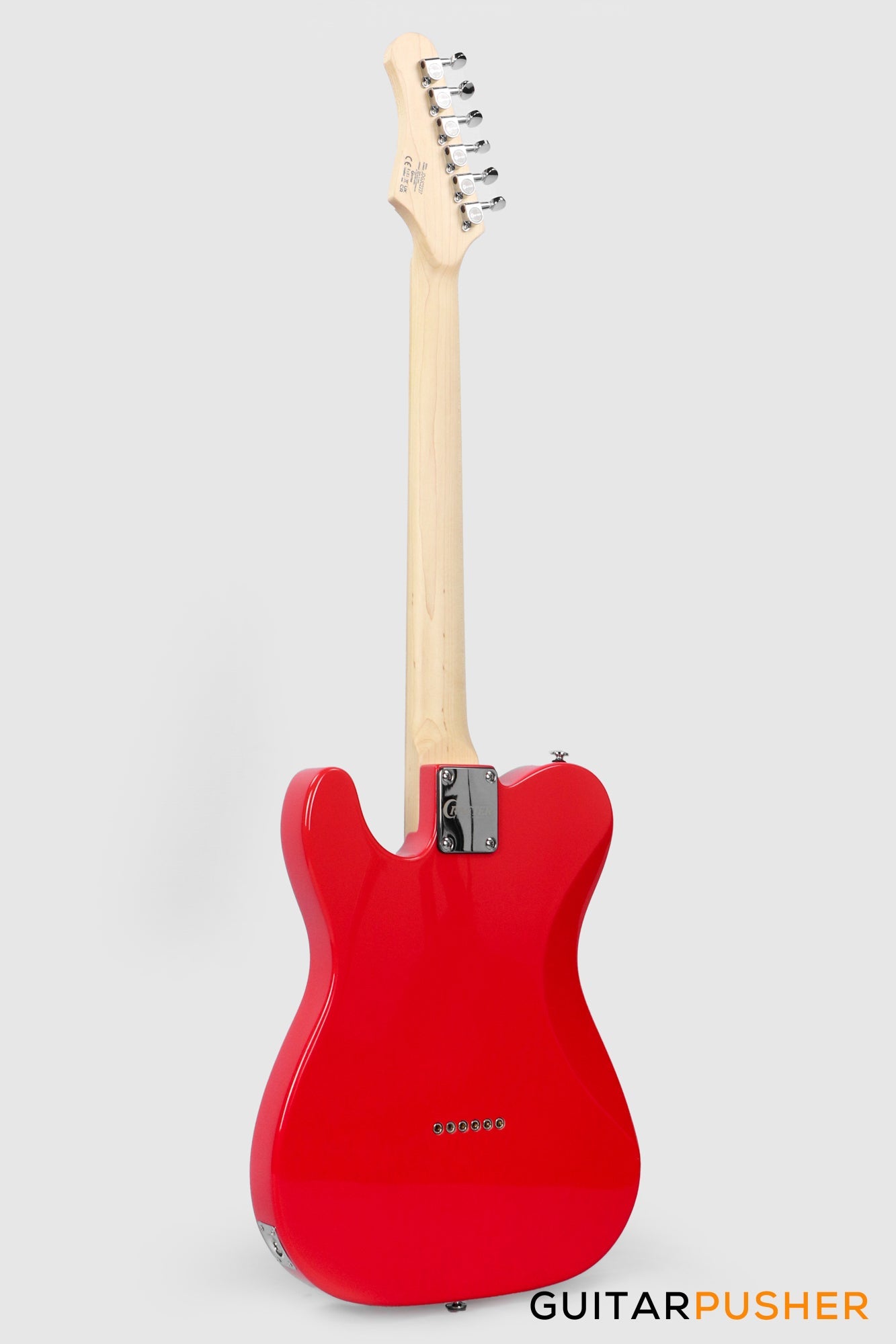 Crafter Guitars Charlotte T MP VR, T-Style Electric Guitar, Roasted Maple Neck/Roasted Maple Fingerboard, w/ Gig Bag - Vintage Red
