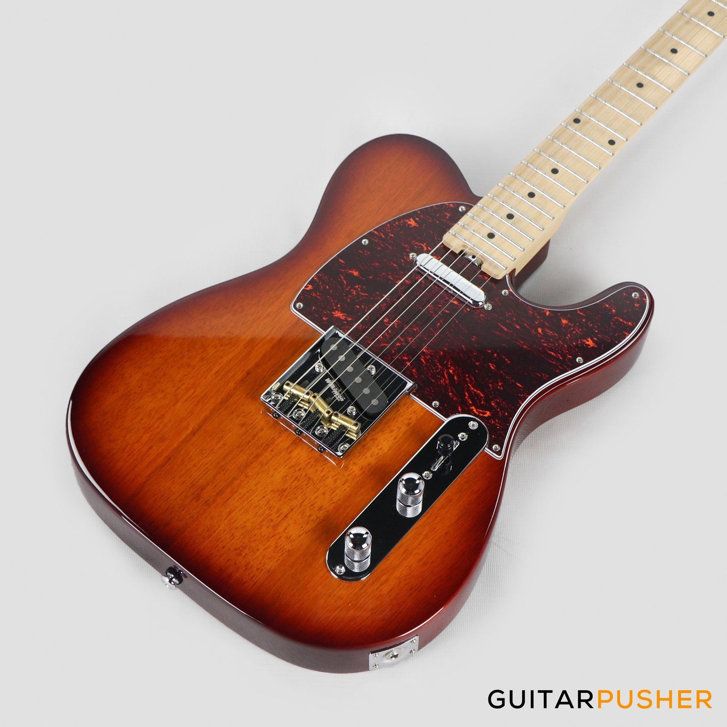 Crafter Guitars Crema T MP TS, T-Style Electric Guitar, Maple Neck/Maple Fingerboard, w/ Gig Bag - Tobacco Sunburst