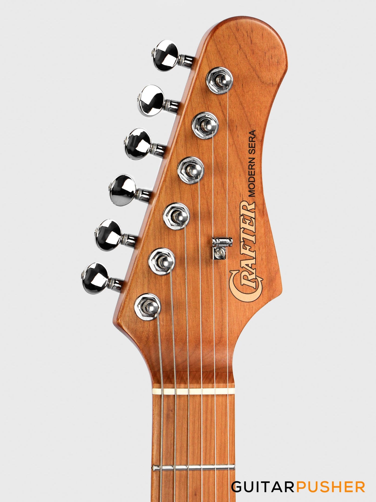 Crafter Guitars Modern Sera S VVS MP SP, S-Style Electric Guitar, Roasted Maple Neck/Roasted Maple Fingerboard, w/ Gig Bag - Seoul Pink
