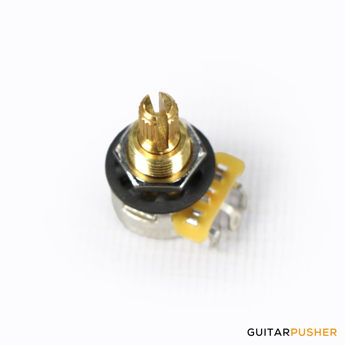 CTS 10% Tolerance Slot & Knurled Shaft, Audio Taper, Embossed Cover Mini Potentiometer
