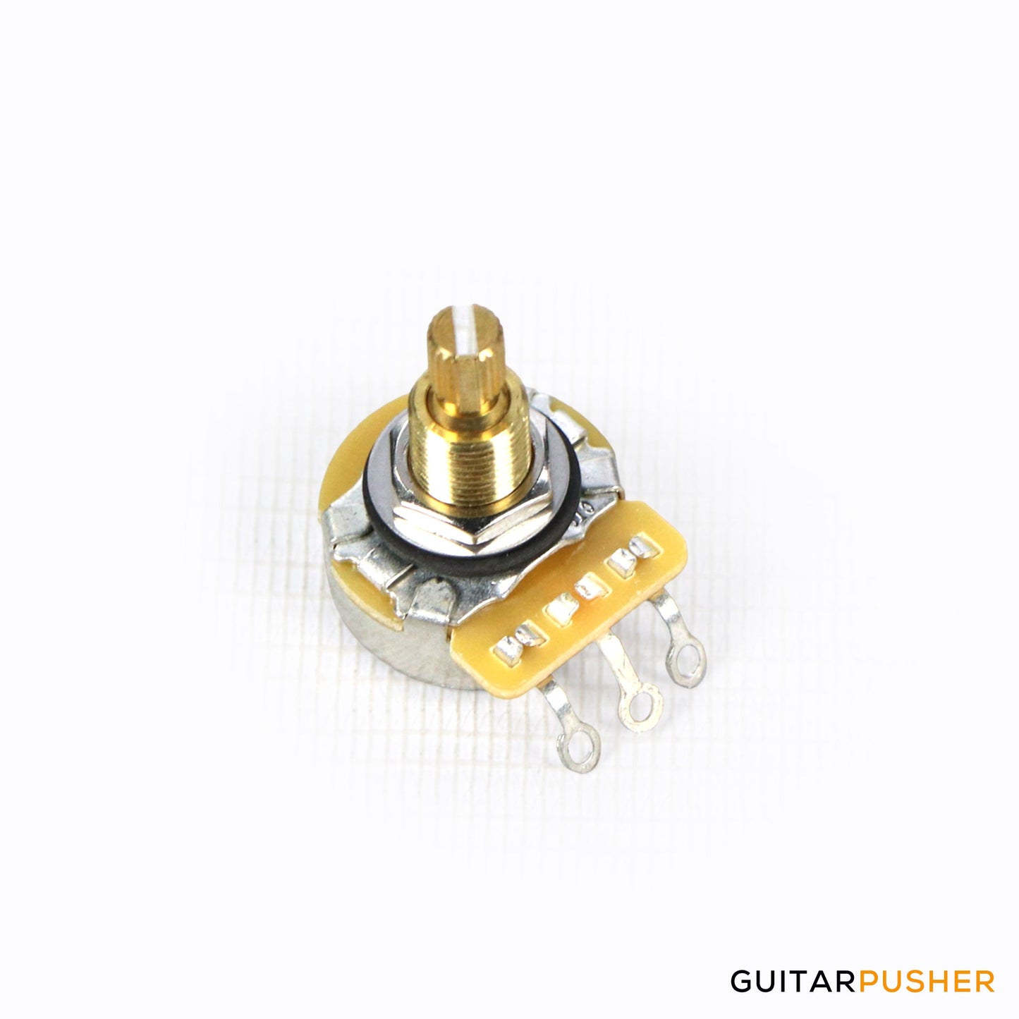 CTS 250k Regular Length Slot & Knurled Shaft, Audio Taper, US Size Potentiometer