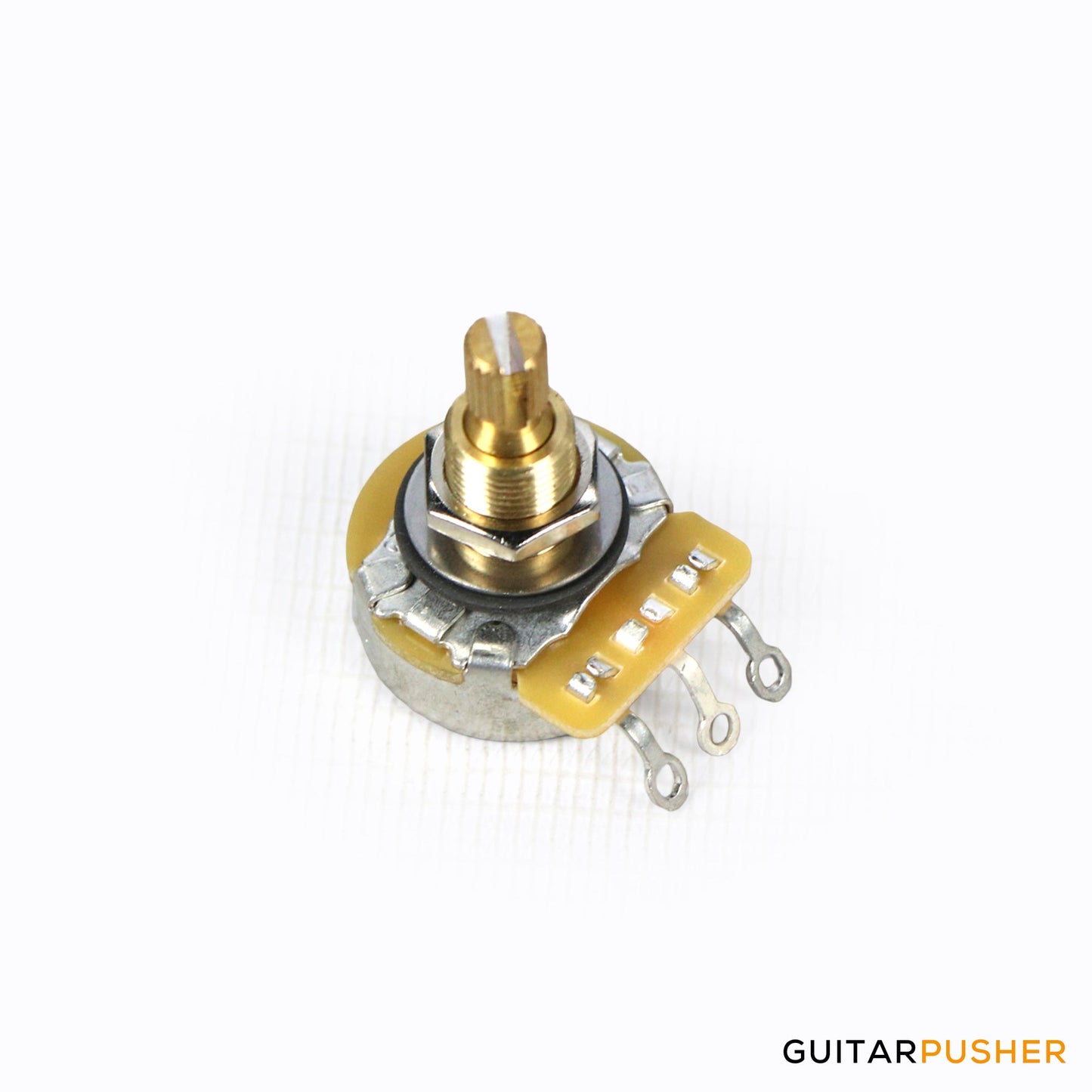 CTS 250k Regular Length Slot & Knurled Shaft, Audio Taper, US Size Potentiometer