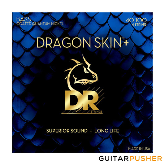 DR Dragon Skin+ 4-String Quantum-Nickel Bass Strings