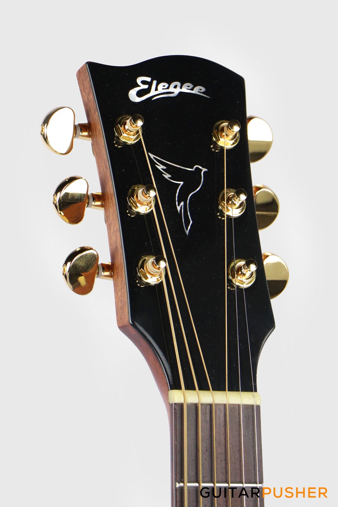 Elegee Adarna Solid Sitka Spruce Top Grand Auditorium Acoustic-Electric Guitar with Dual Pickup System - Blackburst
