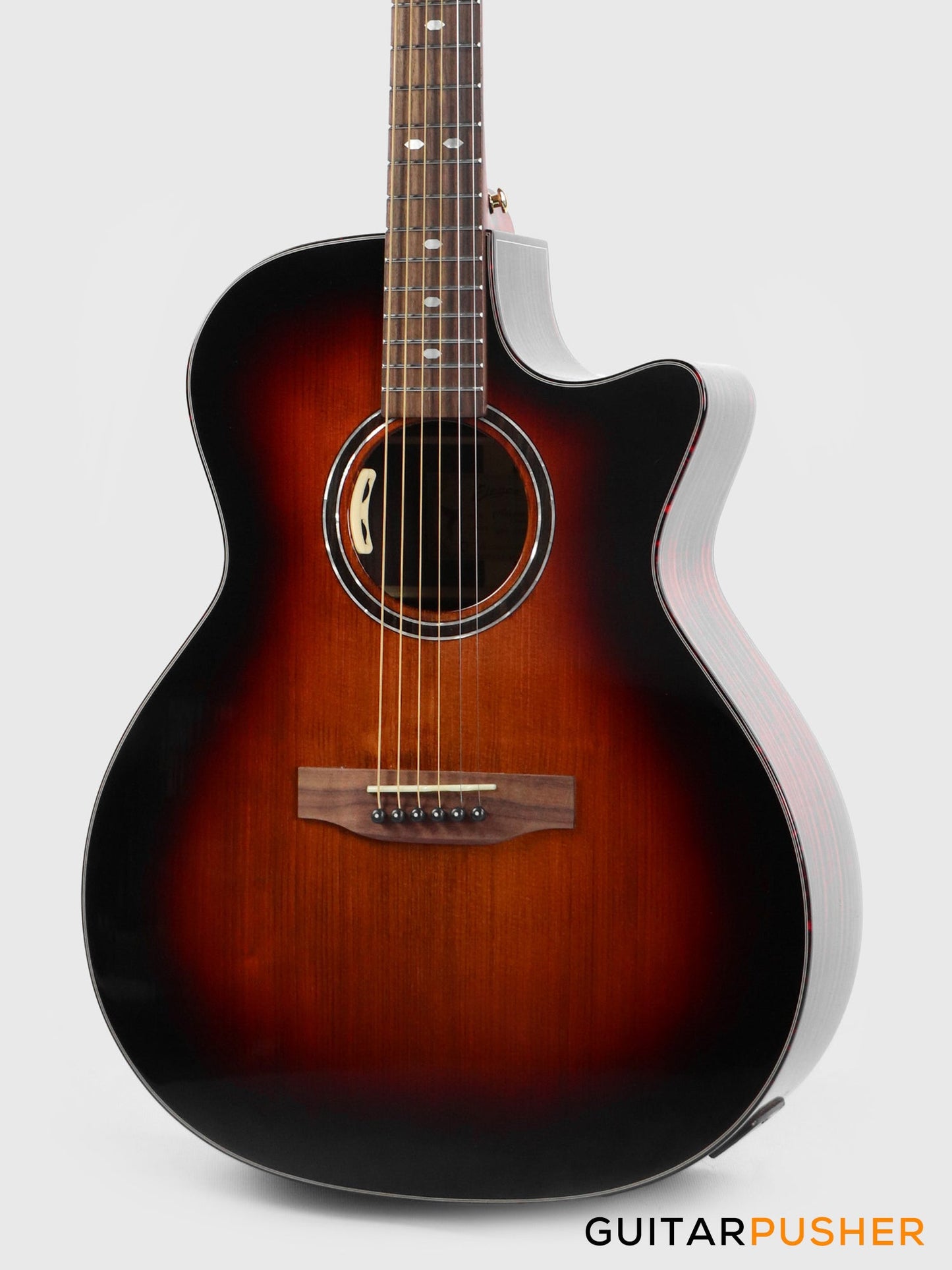 Elegee Adarna Solid Sitka Spruce Top Grand Auditorium Acoustic-Electric Guitar with Dual Pickup System - Sunburst