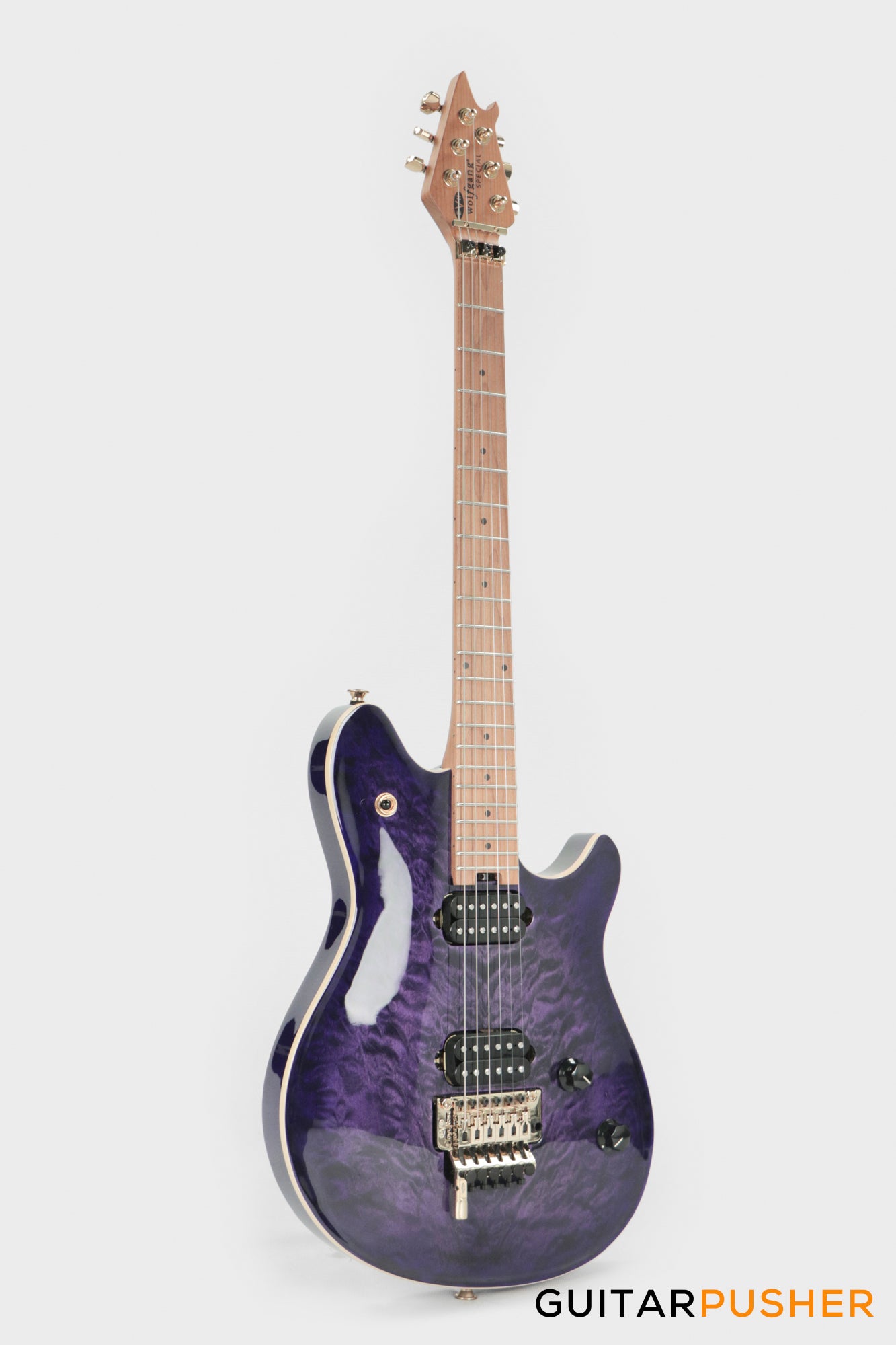 EVH Wolfgang Special Quilt Maple Top, Baked Maple Fretboard Electric Guitar - Purple Burst