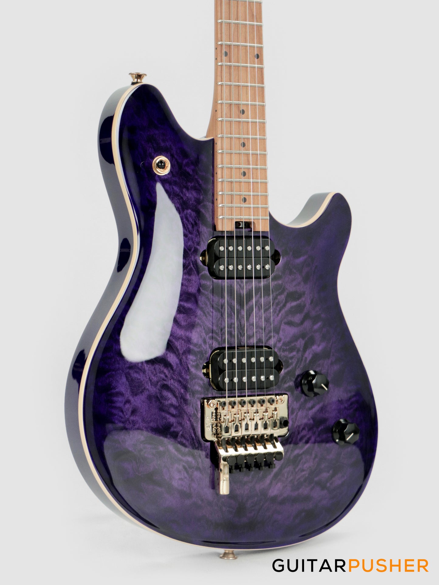 EVH Wolfgang Special Quilt Maple Top, Baked Maple Fretboard Electric Guitar - Purple Burst