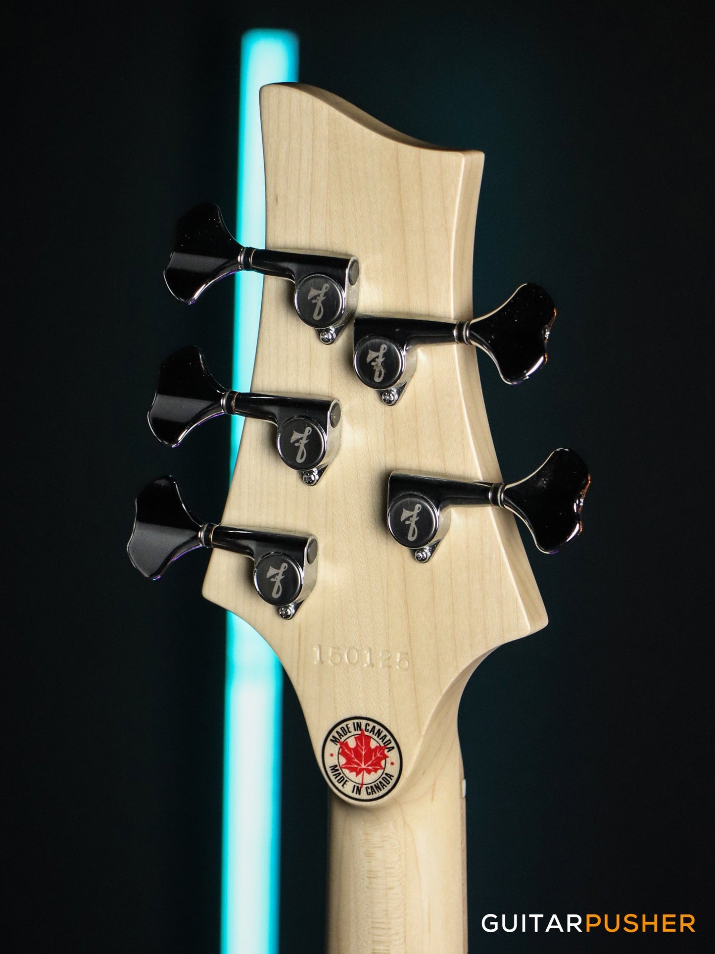 FBASS BN5 5-String Bass (Transparent Seafoam Green Gloss) - Ash Body, Birdseye Maple Fingerboard