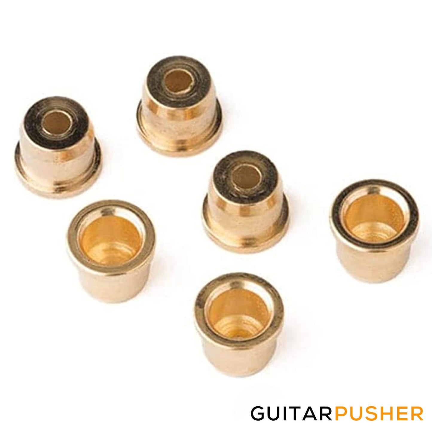 Fender Modern Style String Ferrules for Tele - Set of 6 (Gold) 001-8876-049