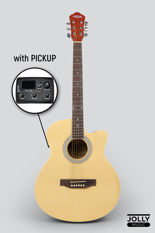 Caravan HS-4010 EQ Acoustic Guitar with FREE Gigbag - Natural
