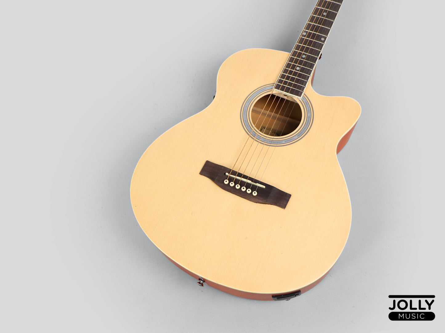 Caravan HS-4010 EQ Acoustic Guitar with FREE Gigbag - Natural
