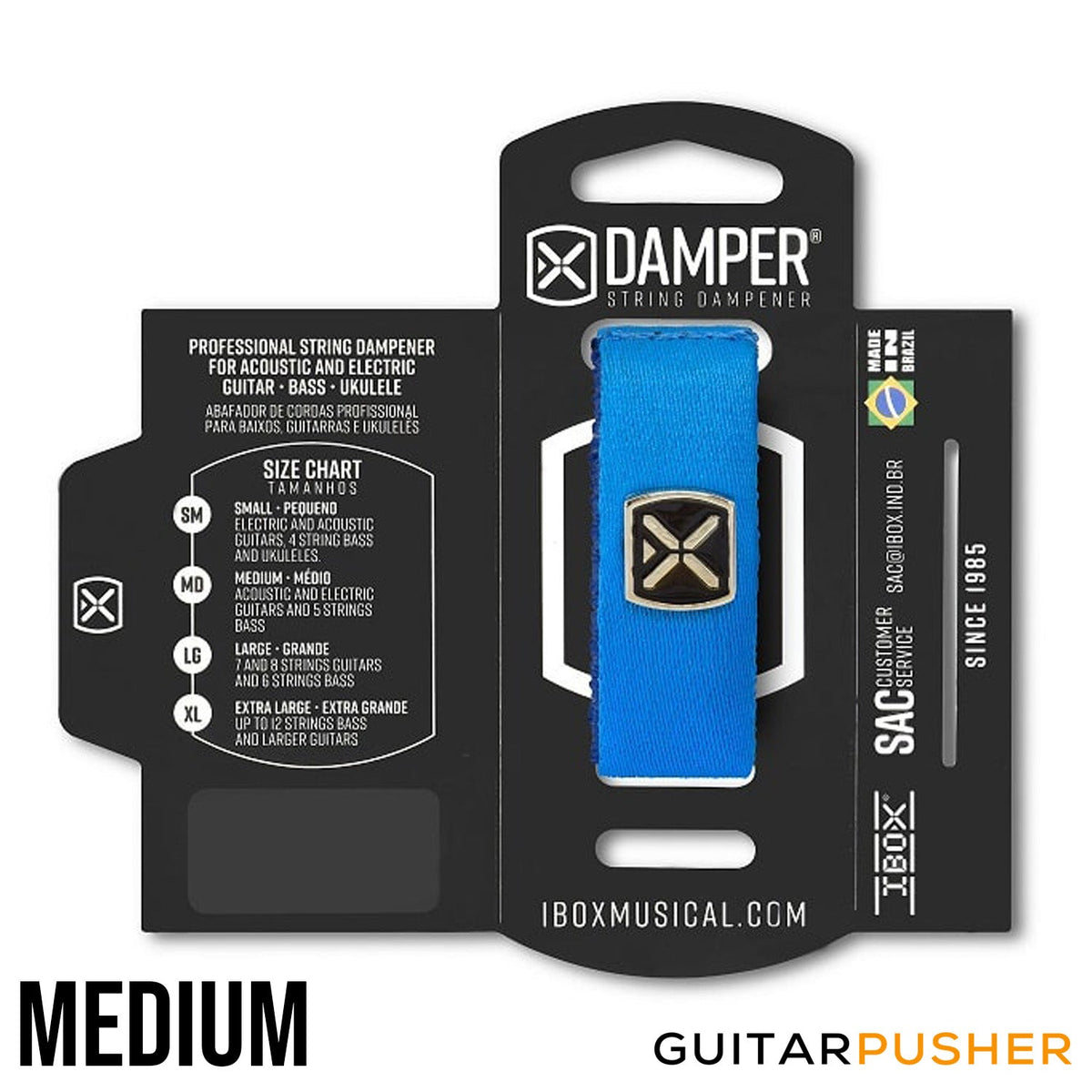 IBOX Brazil Polyester & Iron Tag String Dampener/Muter (1pc) Blue