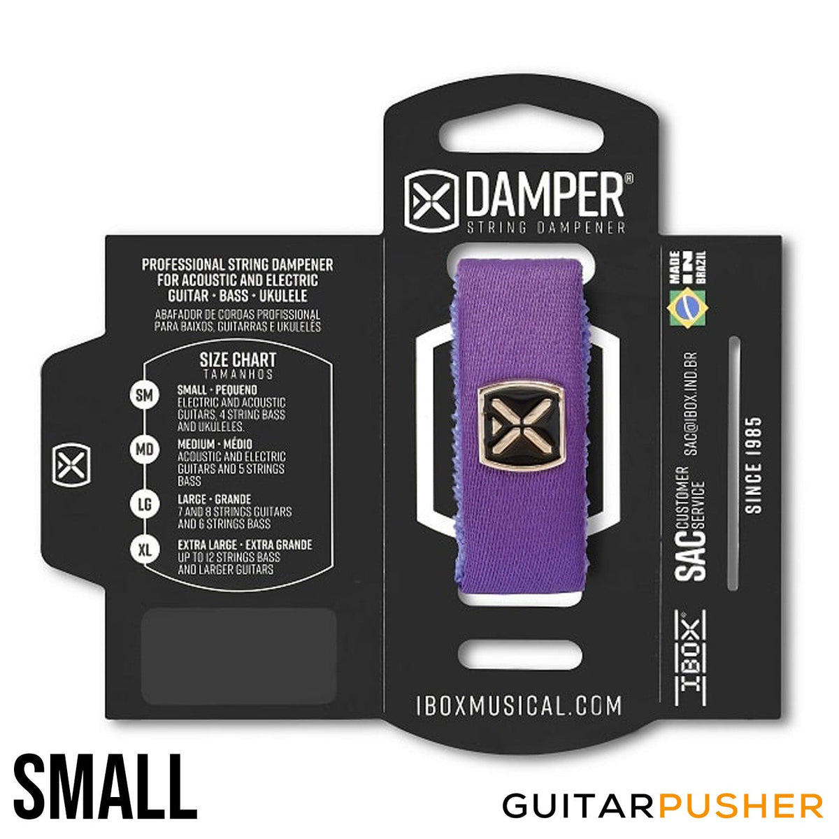 IBOX Brazil Polyester & Iron Tag String Dampener/Muter (1pc) Violet