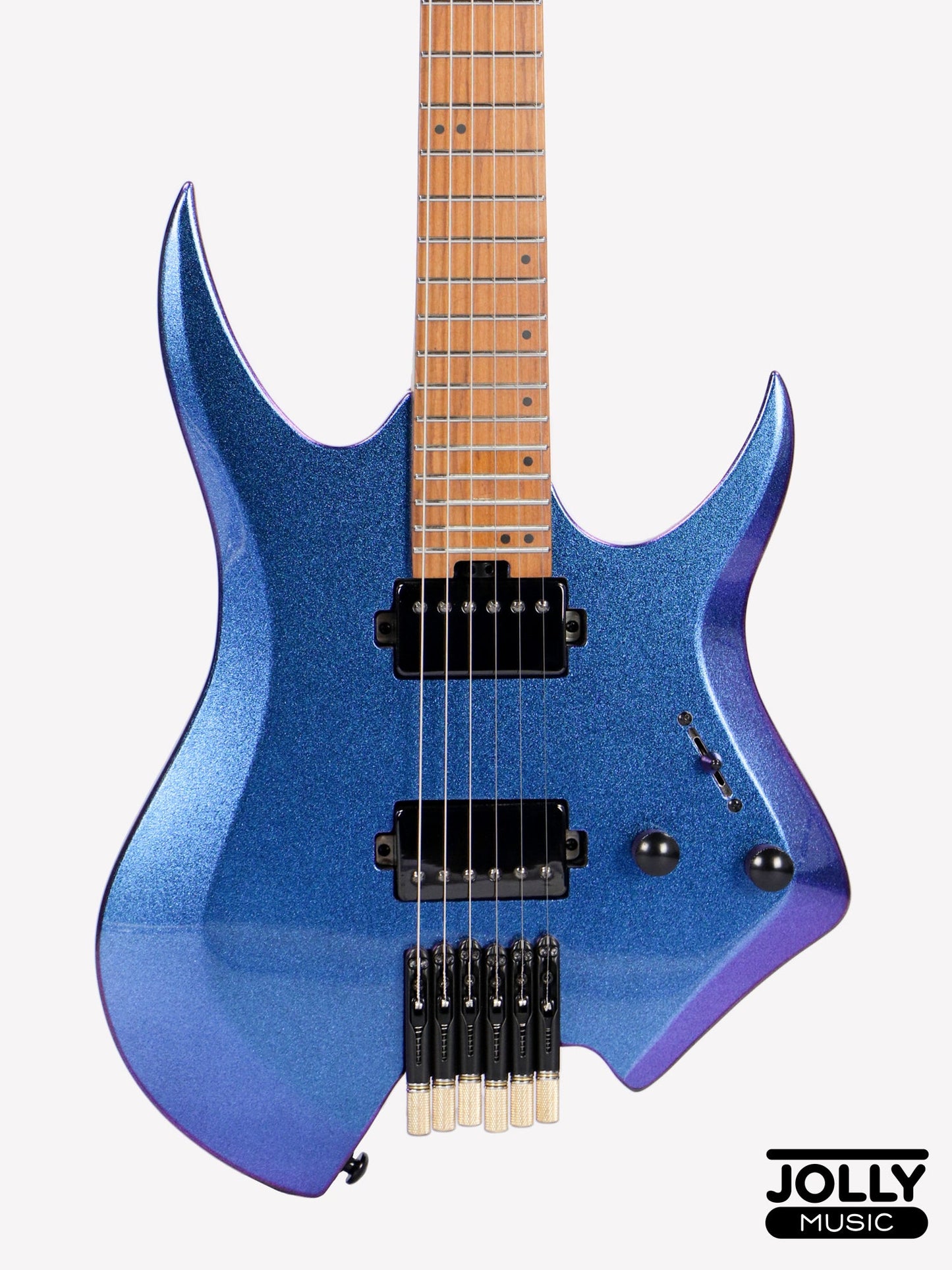 JCraft Aeon Headless Electric Guitar Fixed Bridge Stainless HEF-3 - Chameleon