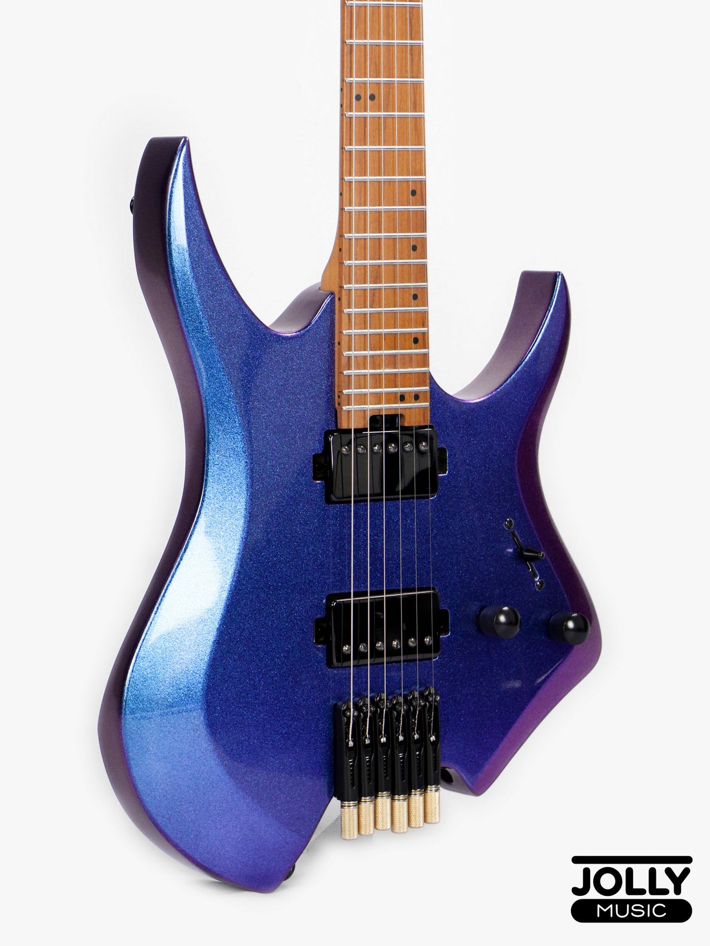 JCraft Aeon Headless Electric Guitar Fixed Bridge Stainless HEF-3 - Chameleon