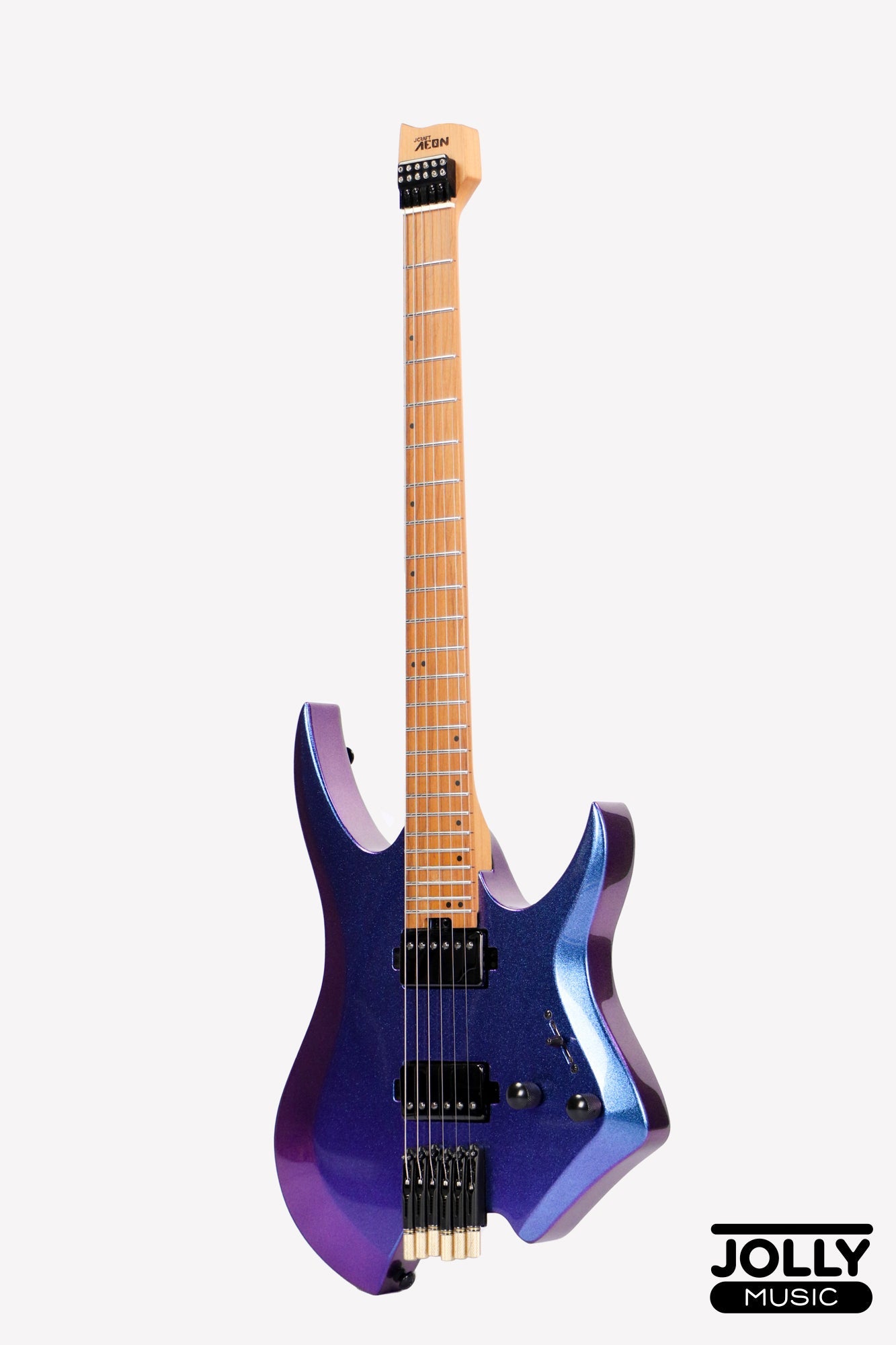 JCraft Aeon Headless Electric Guitar Fixed Bridge Stainless HEF-3 - Chameleon