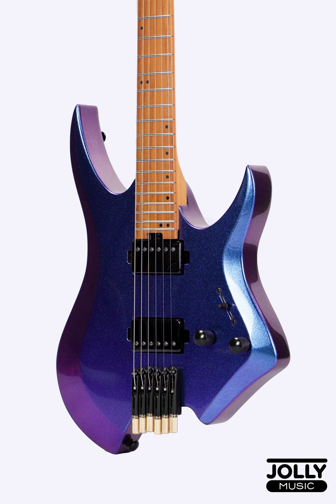 JCraft Aeon Headless Electric Guitar Fixed Bridge Stainless HEF-3 - Chameleon