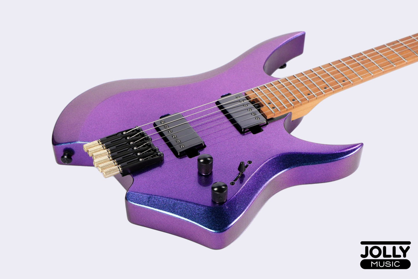 JCraft Aeon Headless Electric Guitar Fixed Bridge Stainless HEF-3 - Chameleon