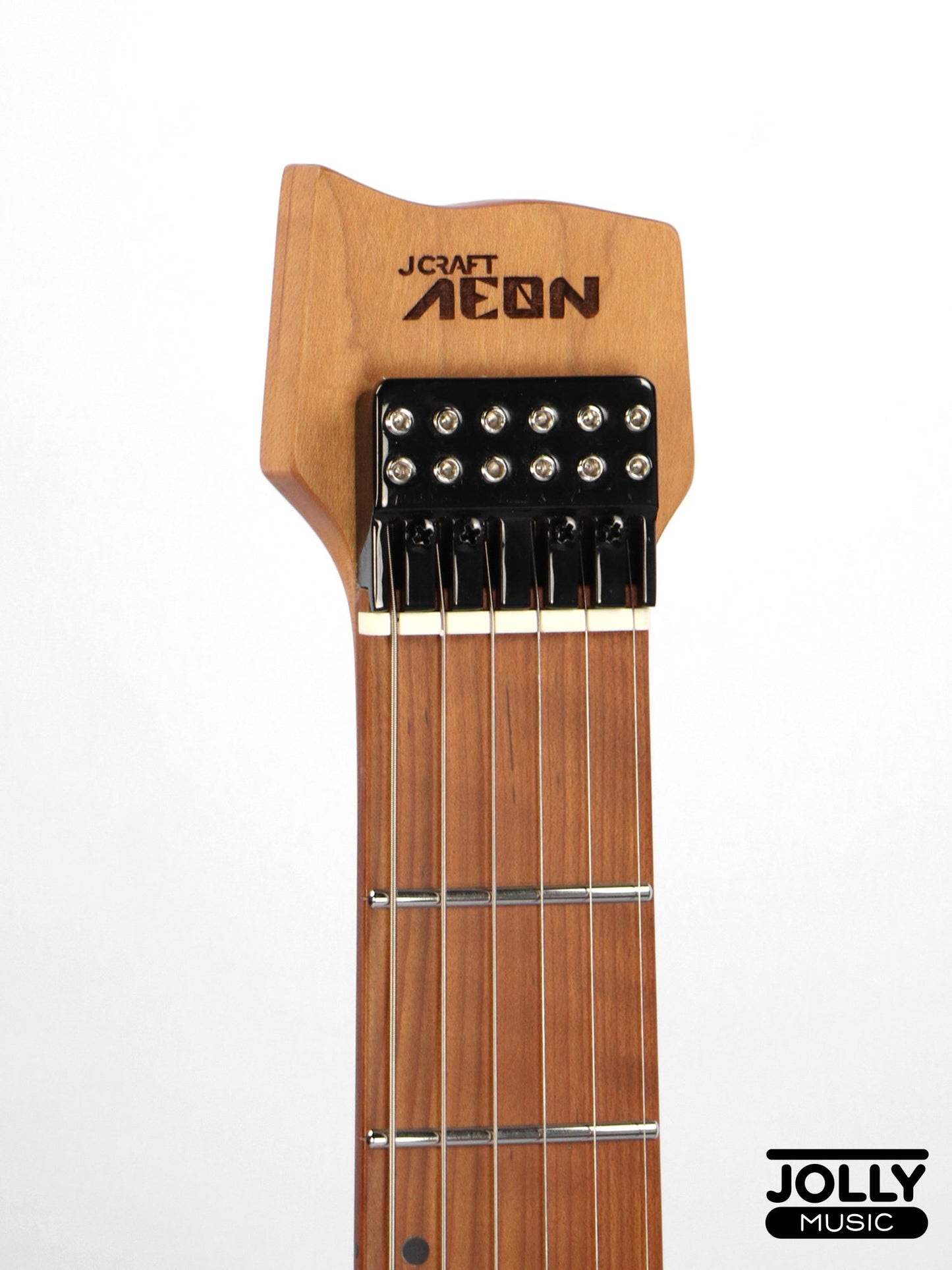 JCraft Aeon Headless Electric Guitar Fixed Bridge Stainless HEF-3 - Green Chameleon