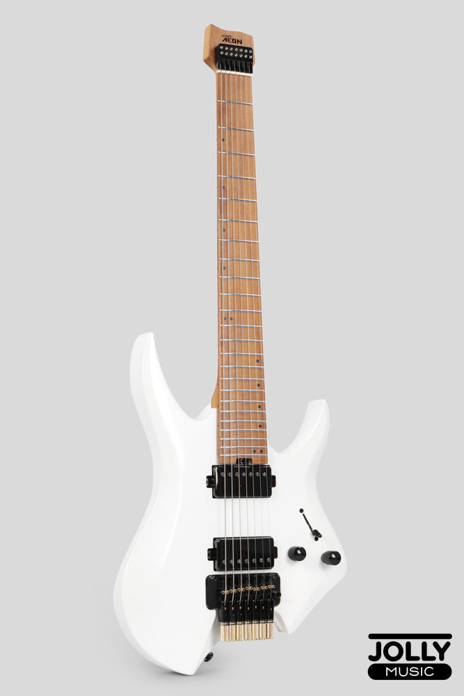 JCraft Aeon Headless 7-Str Trem Electric Guitar HT7-3 - Pearl White Metallic