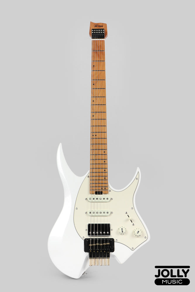 JCraft Aeon Headless Fusion HSS Electric Guitar HTP-3 - Pearl White Metallic