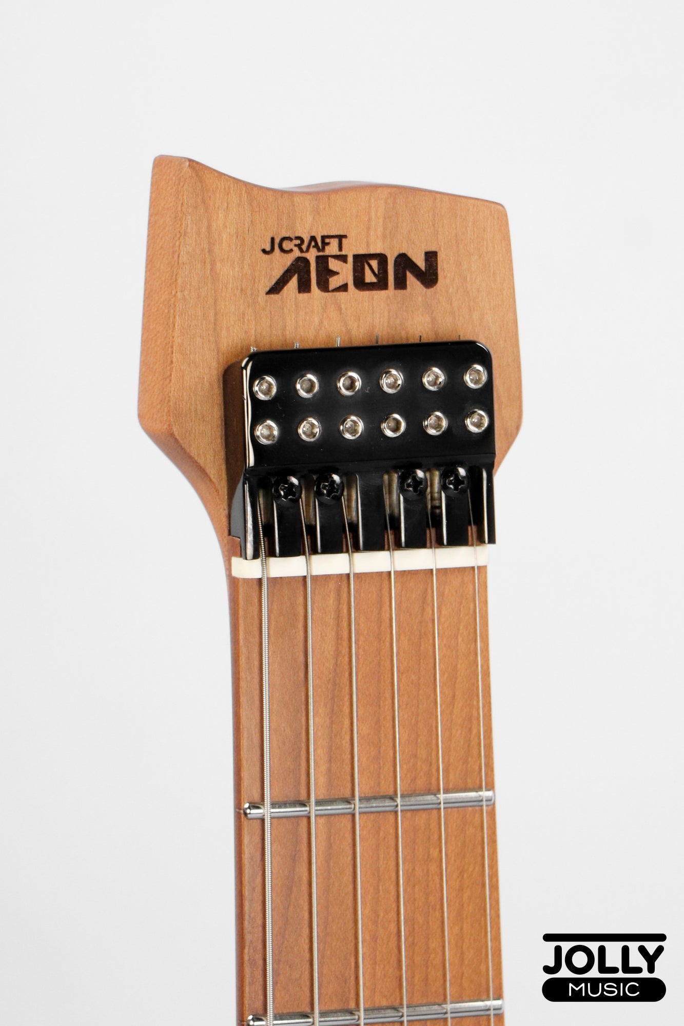 JCraft Aeon Headless Electric Guitar Locking Tremolo Stainless HTR-3 - Gold Burst Fade