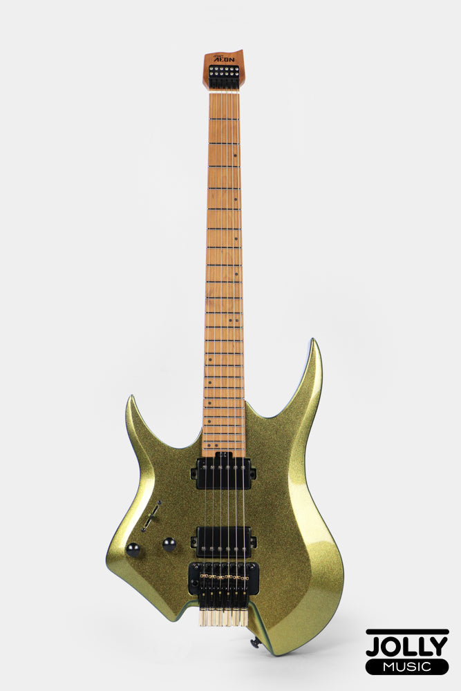 JCraft Aeon Headless Trem LEFT HAND HTR-3 LH - Green Chameleon