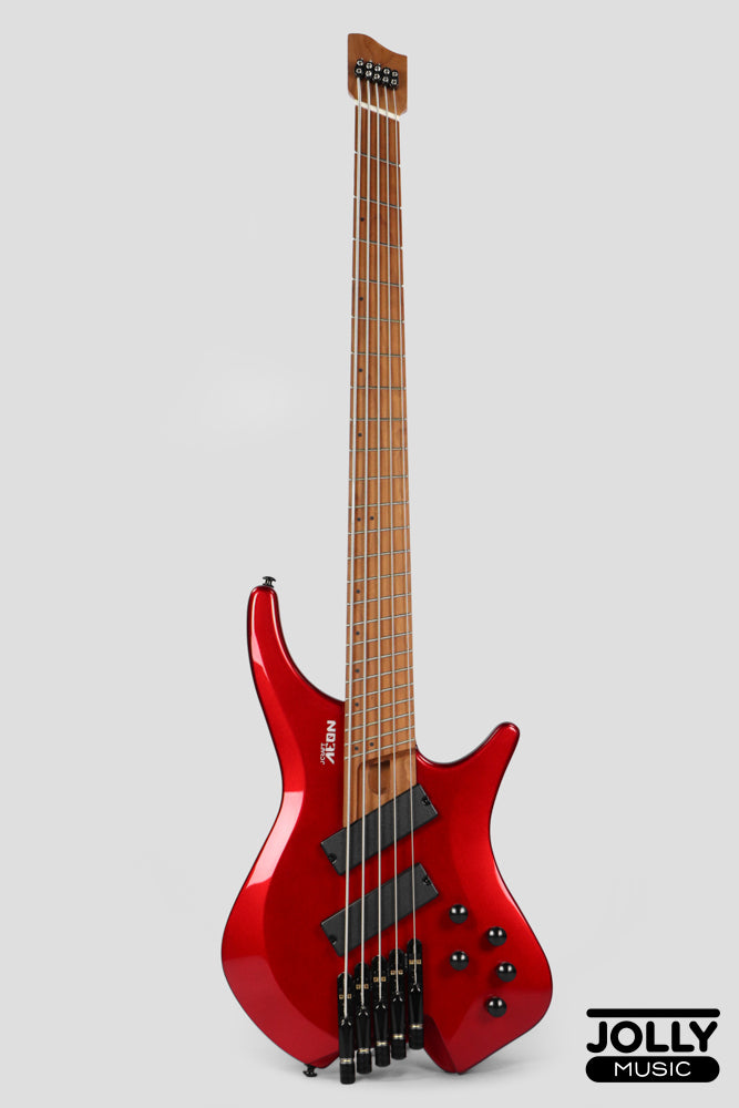 JCraft Aeon Headless Multiscale Bass 5-String HBM-3-5 - Metallic Red ...