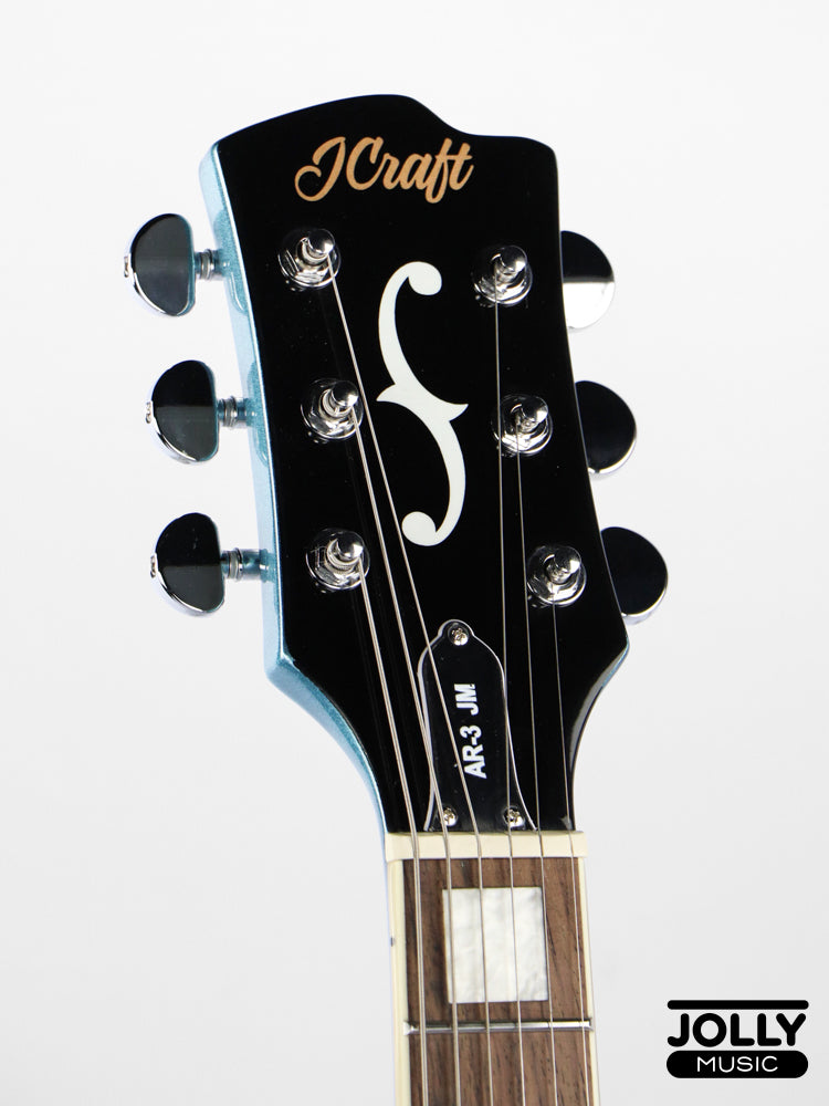 JCraft AR-3 JM Semi-Hollow Electric Guitar - Pelham Blue