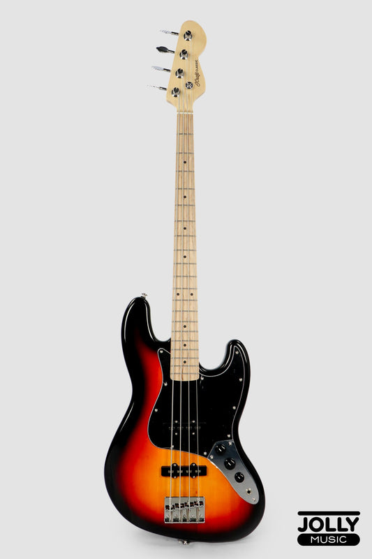 JCraft JB-2 4-String Electric Bass 2026 - Maple / Sunburst