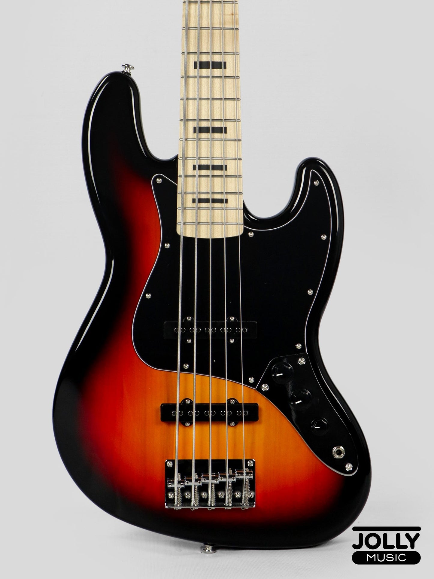 Jcraft JB-2 5-String Electric Bass 2026 - Maple / Sunburst