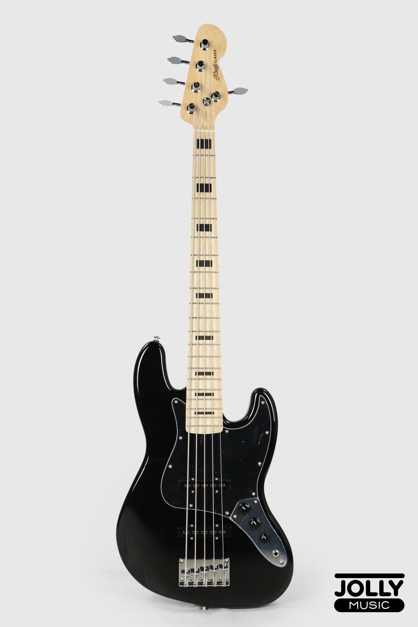 JCraft JB-2 5-String Electric Bass 2026 - Maple / Black