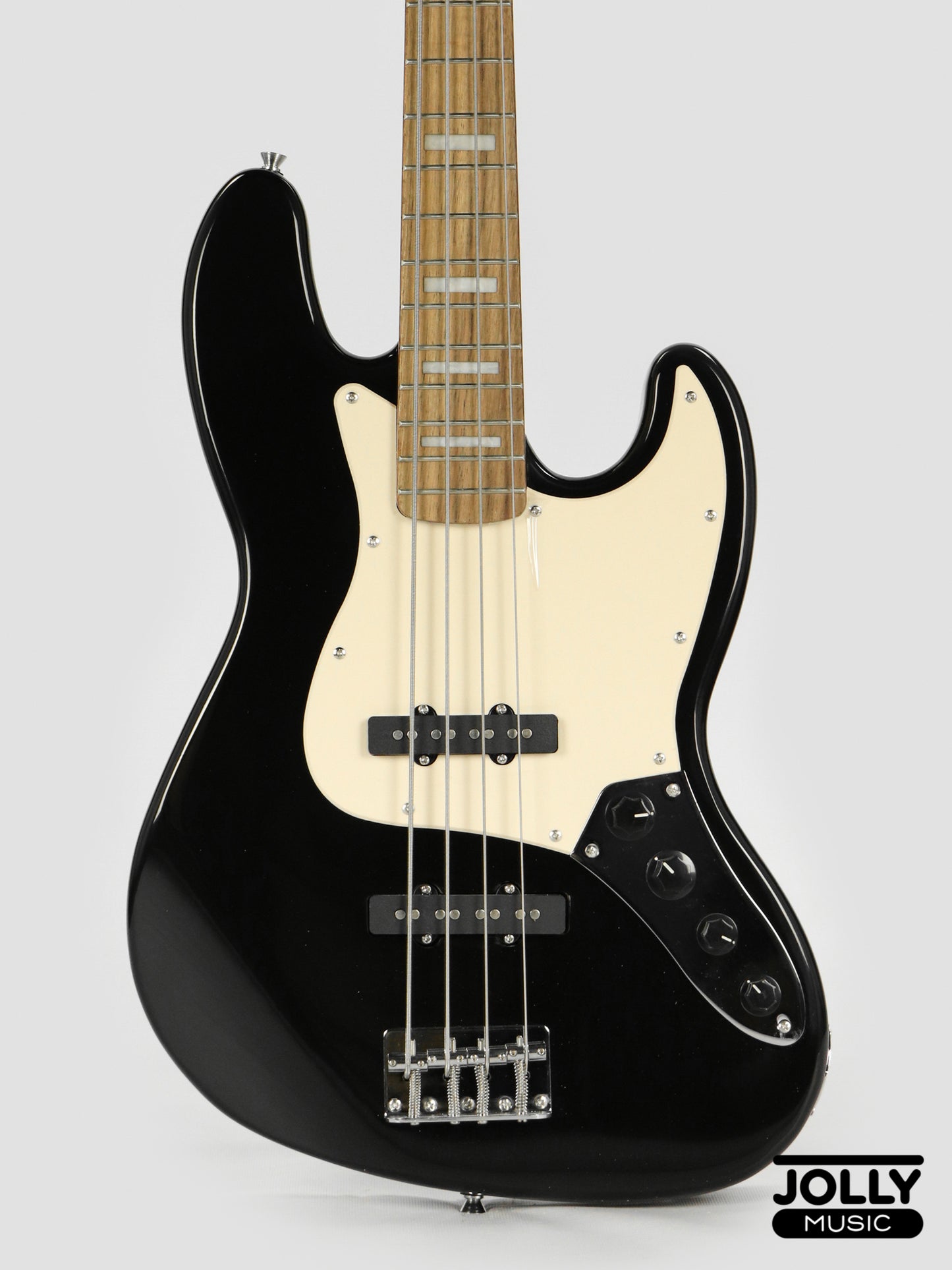 J-Craft JB-2A J-Offset 4-String Bass Guitar - Black