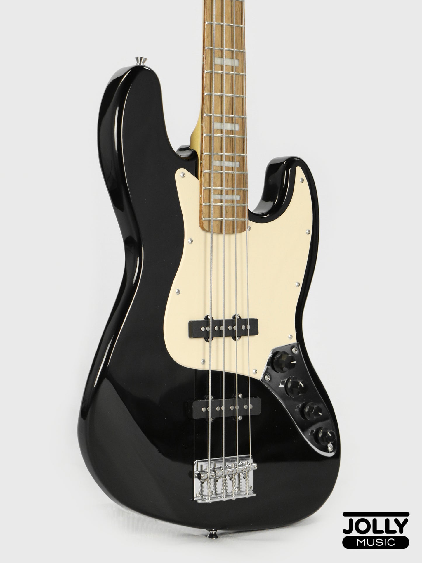 J-Craft JB-2A J-Offset 4-String Bass Guitar - Black