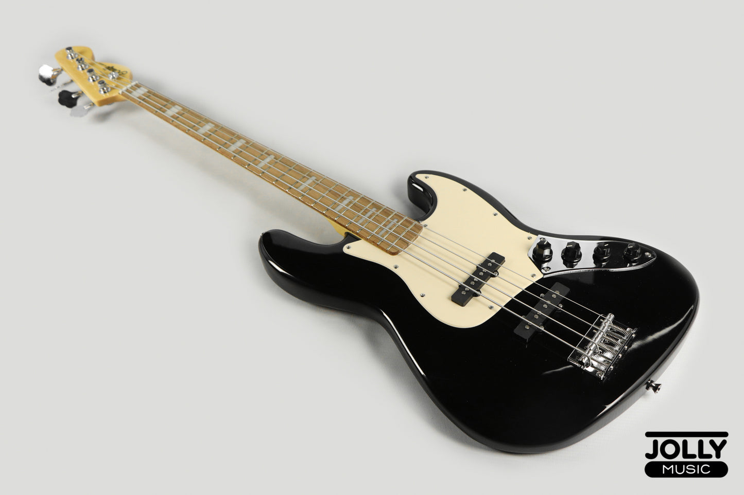 J-Craft JB-2A J-Offset 4-String Bass Guitar - Black