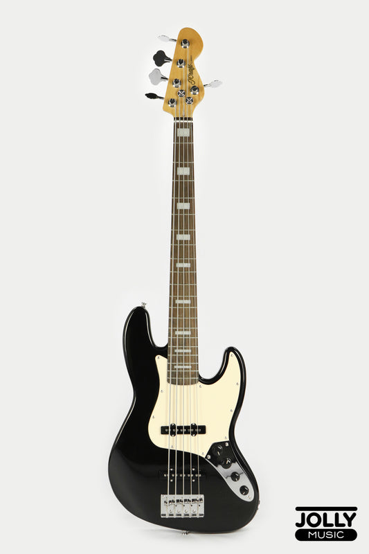 J-Craft JB-2A J-Offset 5-String Bass Guitar - Black