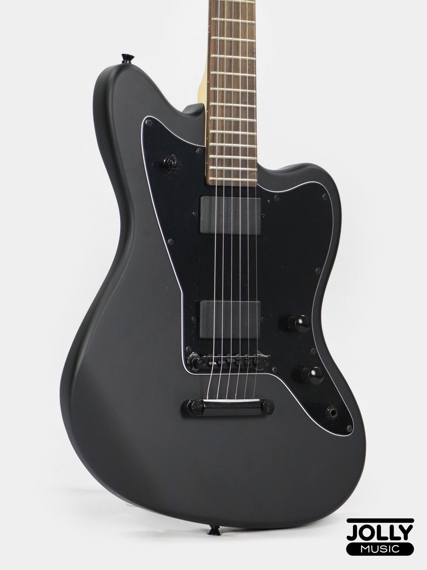 JCraft X Series JZX-1 Jazzmaster Electric Guitar - Black