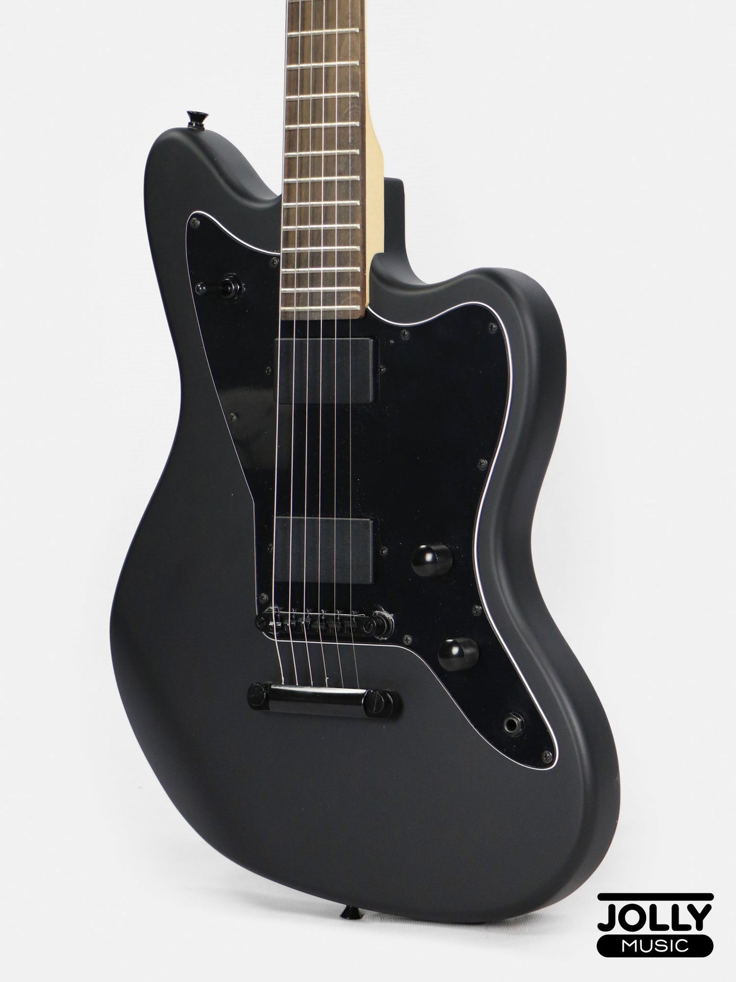 JCraft X Series JZX-1 Jazzmaster Electric Guitar - Black