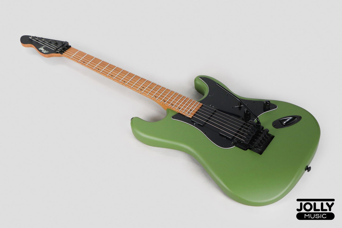 J Craft X Series LSX-3AF PRO Active 24 Fret Floyd Rose Electric Guitar - Army Green