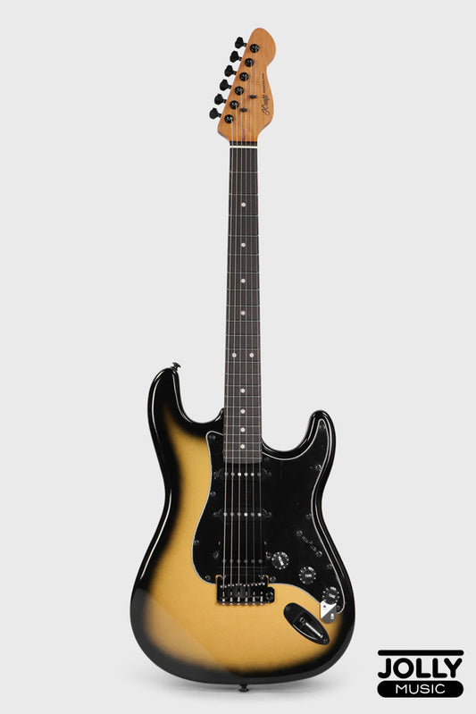 JCraft S-3HC PRO Modern HSS Electric Guitar - Gold Burst Fade